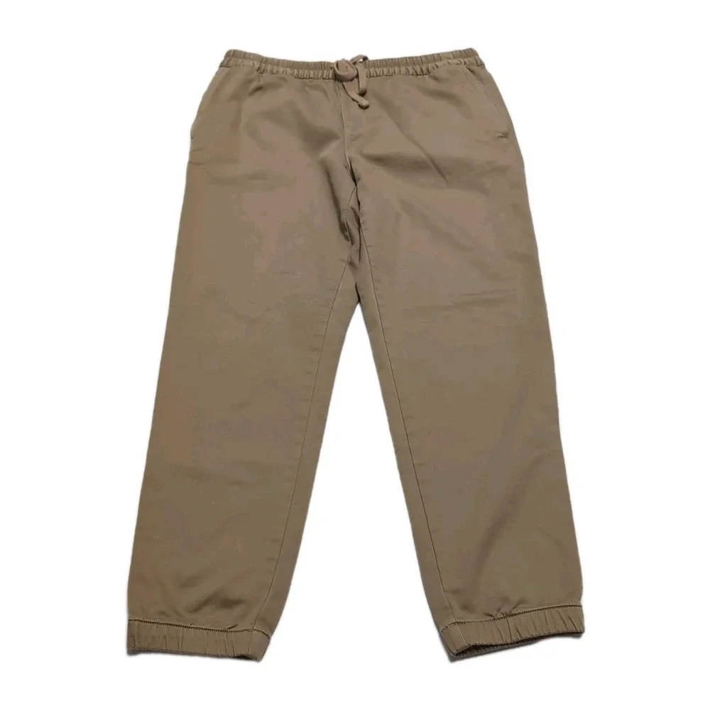 Banana Republic Travel Jogger Pant Mens Size M Xtra Short Workwear Khaki Pull On